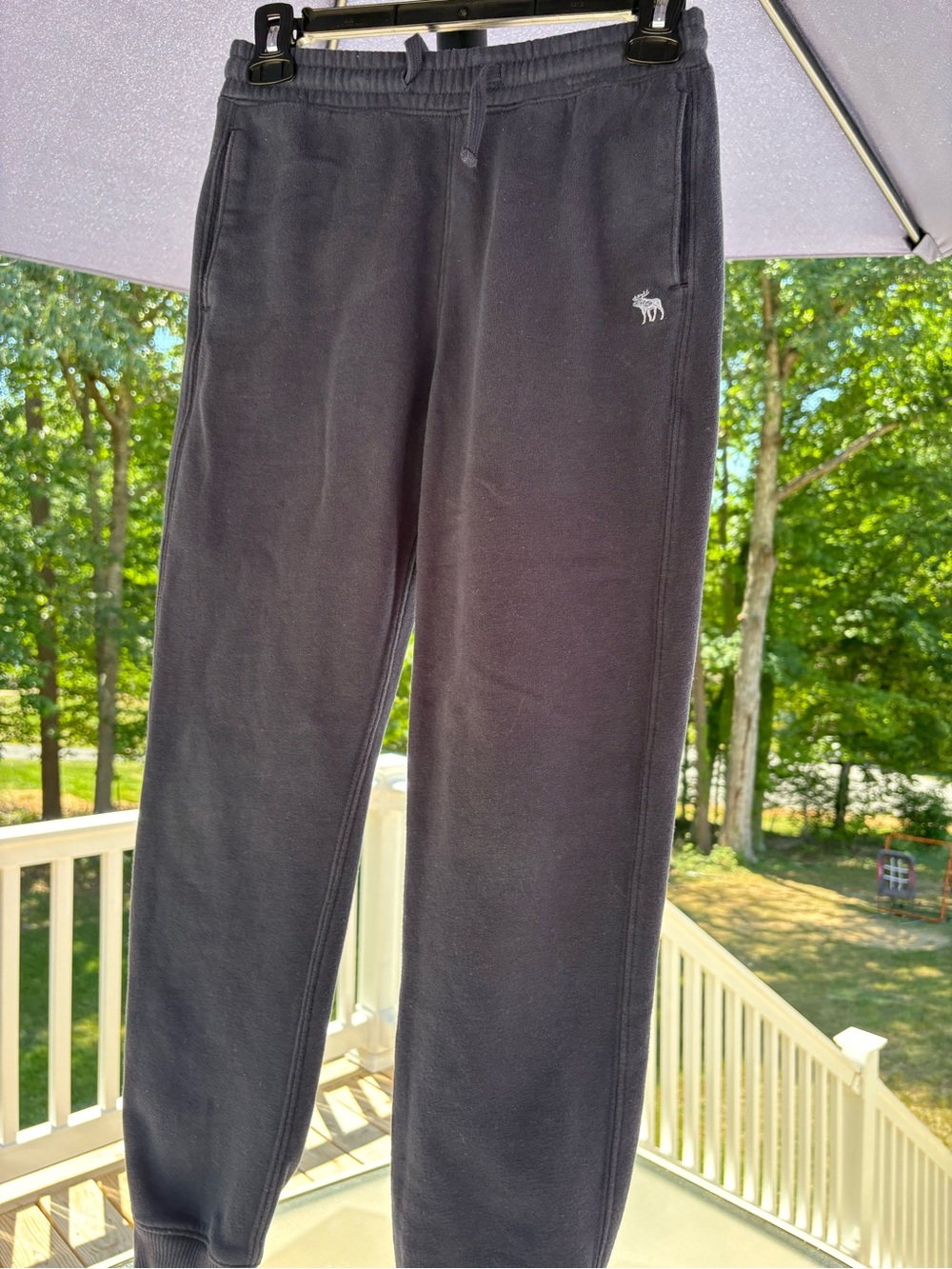 Abercrombie & Fitch Men's Charcoal Jogger Sweatpants